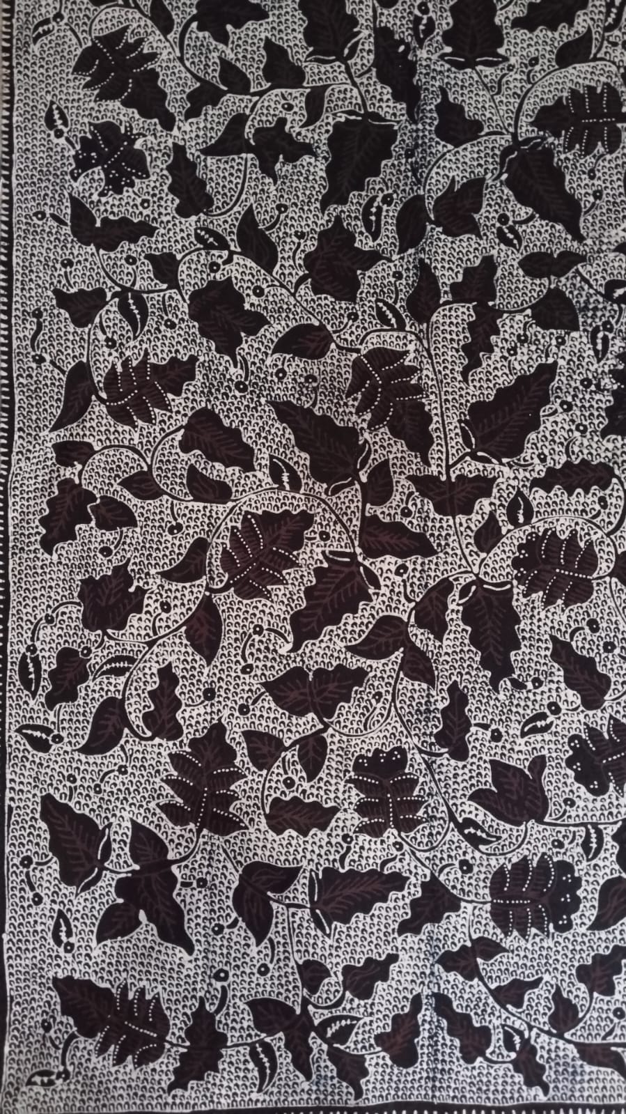 Motif batik tulis unek kangkung